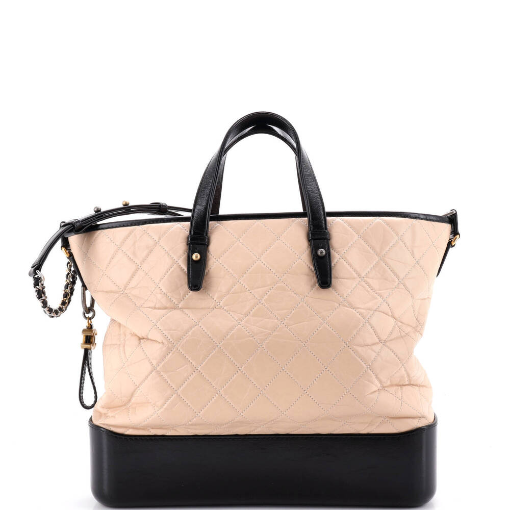 Chanel Large Gabrielle Shopping Tote Quilted Calfskin